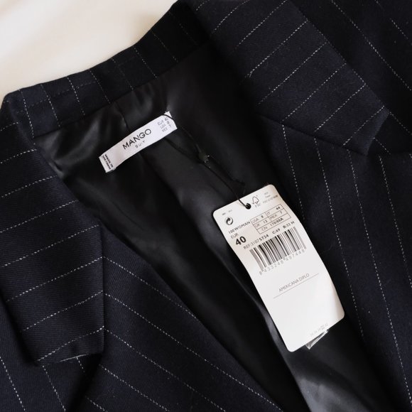 navy pinstripe blazer - Picture 7 of 7